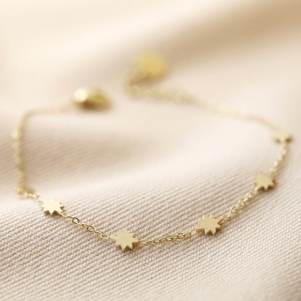 Lisa Angel Long Starry Necklace in Gold