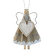 East of India Dolly Peg Angel - White