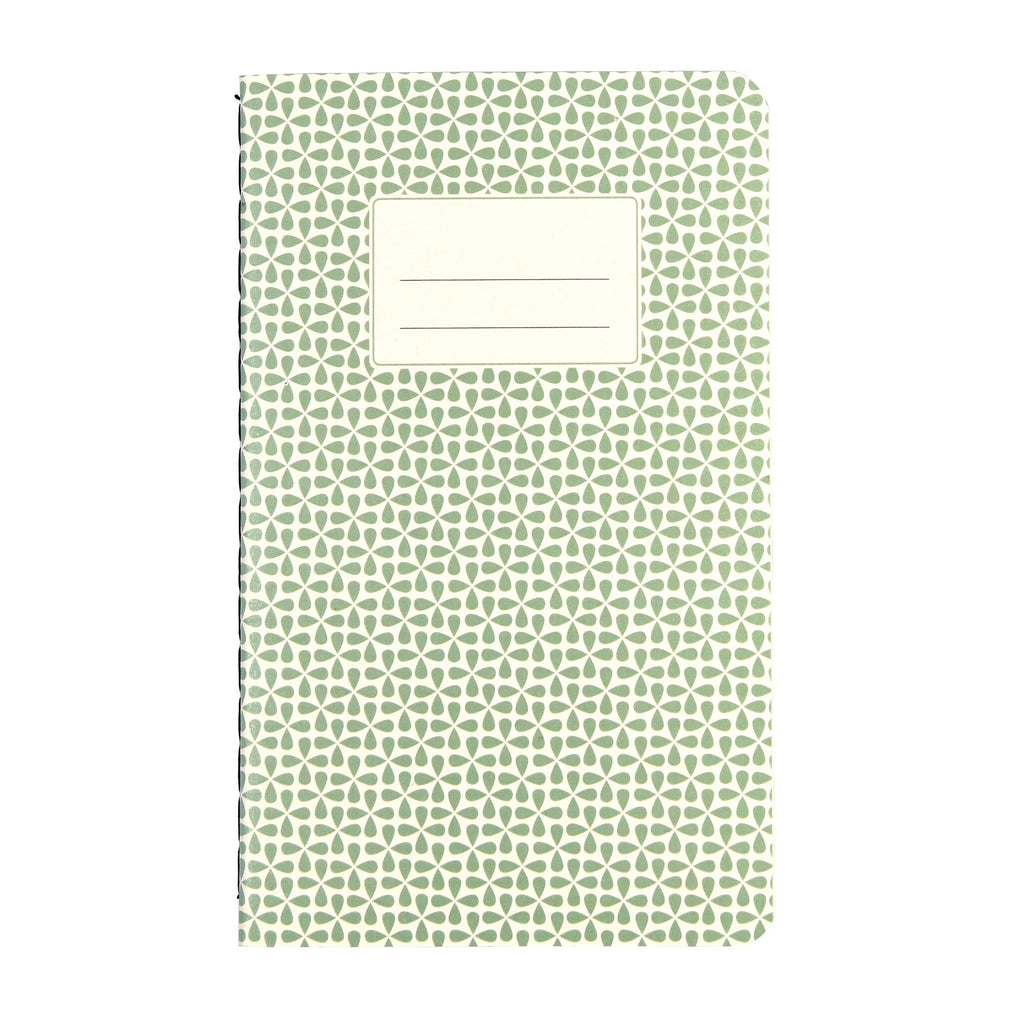 Rex London Small Green Abstract Notebook