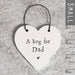 East of India Little Heart Sign - Hug For Dad