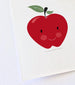 Mrs Best Paper Co Red Apple - Cute Nursery Art Print