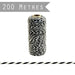 East of India Bakers Twine Black / Red - 200 Metres