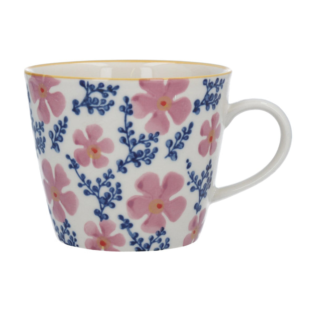 Gisela Graham Ceramic Mug - Pink Periwinkle