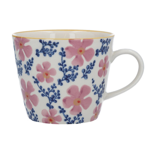 Gisela Graham Ceramic Mug - Pink Periwinkle