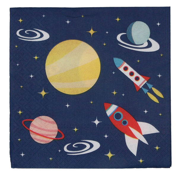 Gisela Graham Pack Of 20 Paper Napkin - Space
