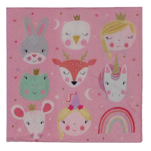 Gisela Graham Pack Of 20 Paper Napkin - Magical Friends