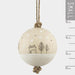 East of India Wood Bauble - Snowy Houses