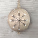 East of India Wood Bauble - Snowflakes