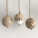 East of India Wood Bauble - Snowflakes