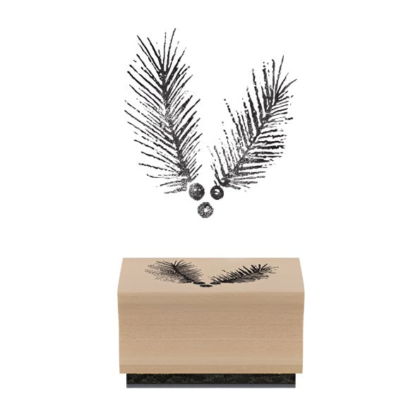 East of India Rubber Stamp - Fir Branch