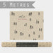 East of India Roll of Kraft Paper - Forest Christmas 5m