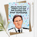 Line of Duty Ted Hastings Birthday Card