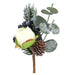 Gisela Graham Fir Cones With White Peonies