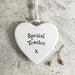 East of India Porcelain Heart - Special Teacher