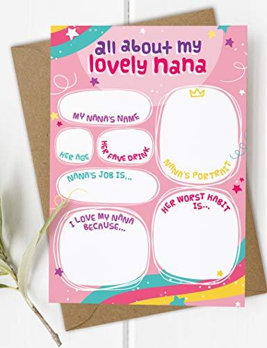 DIY Nanny & Nana Card