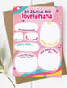 DIY Nanny & Nana Card