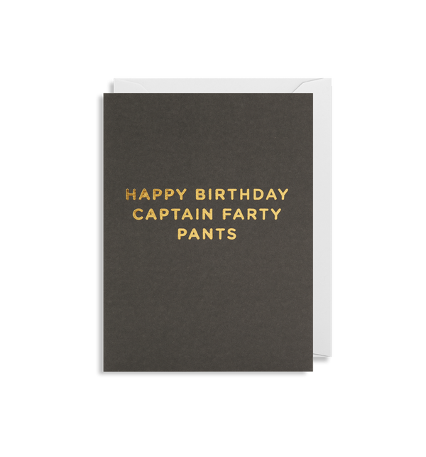 Captain Farty Pants Mini Card - Lagom Design