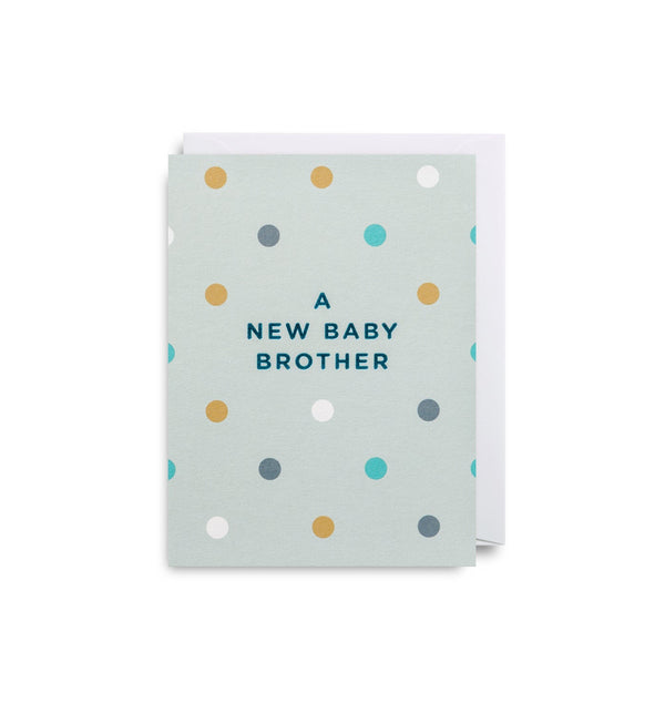 A New Baby Brother Mini Card - Lagom Design