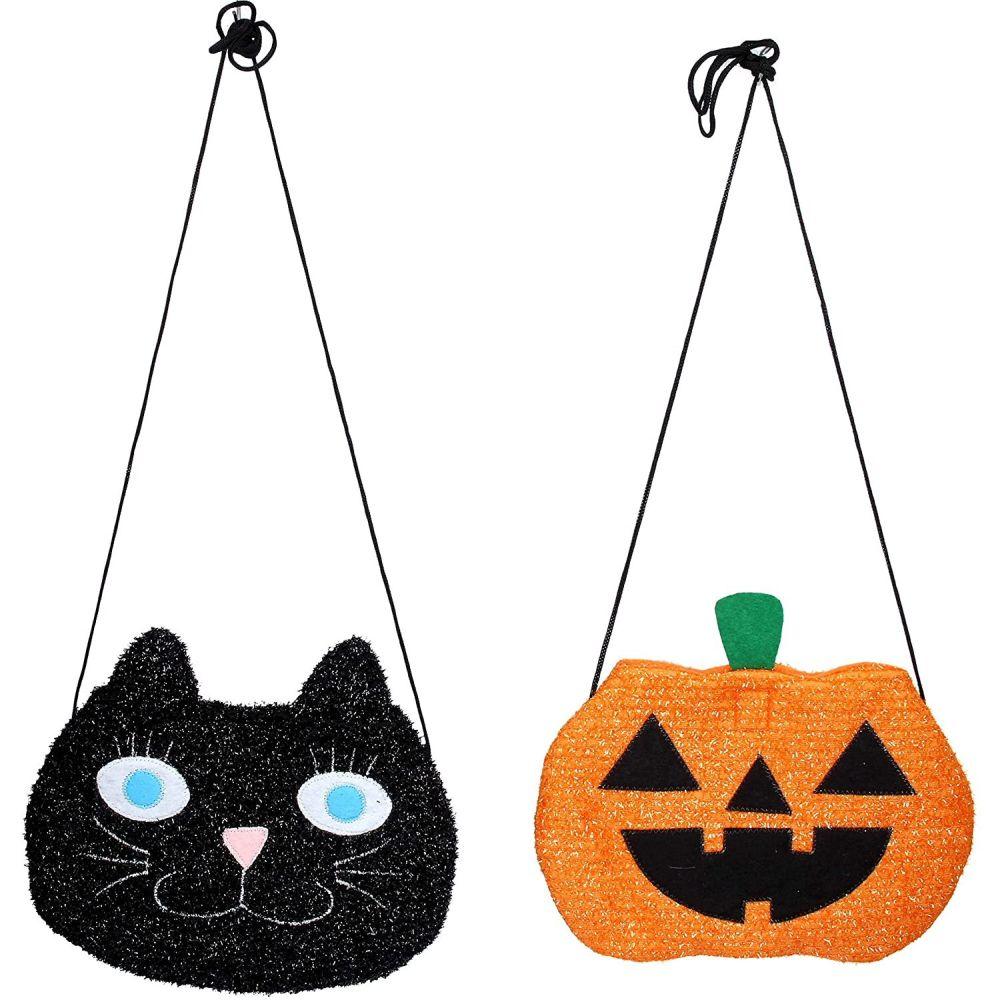 Gisela Graham Gisela Graham Halloween Bags - Pumpkin/Cat