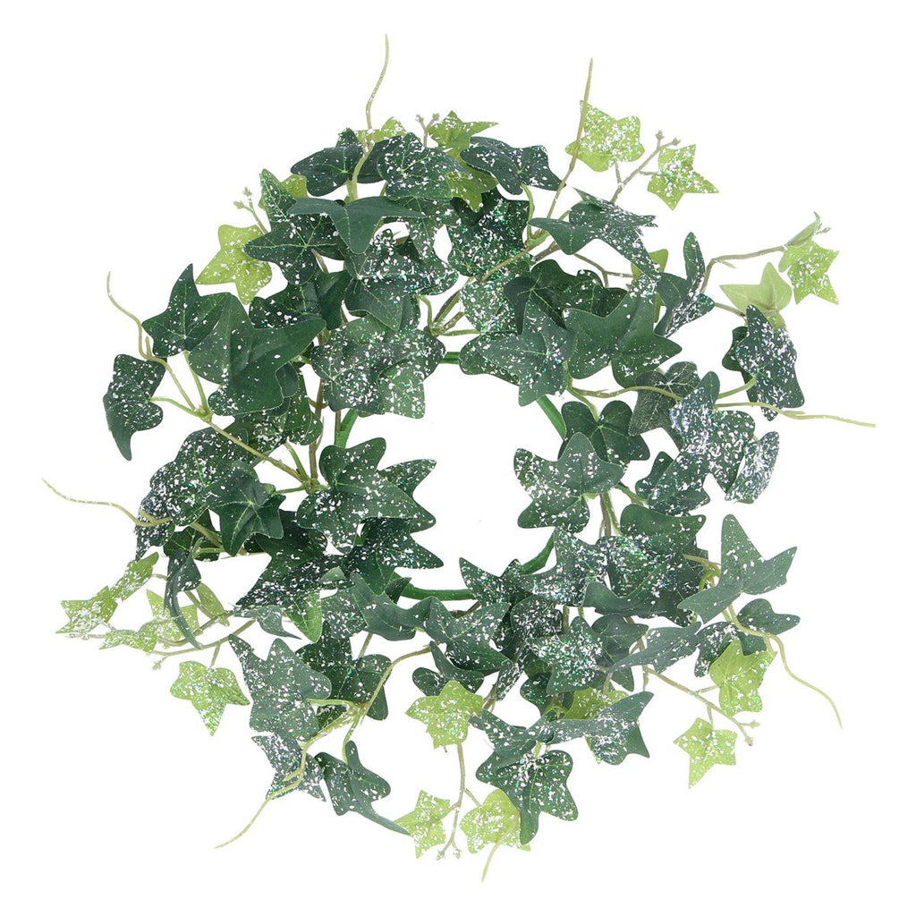 Gisela Graham Candle Ring 29cm - Snowy Ivy