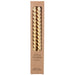 Gisela Graham Box of 2 Taper Candle - Metallic Gold Twist