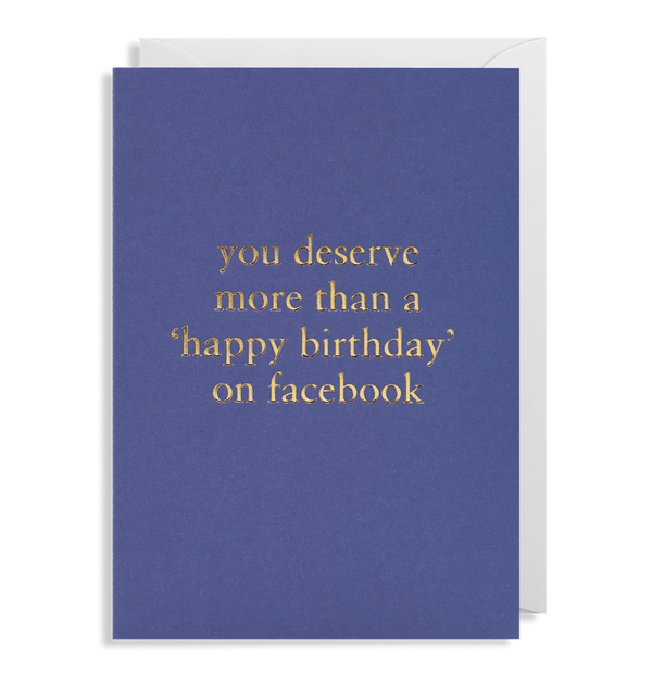 Happy Birthday Facebook Greeting Card - Lagom Design