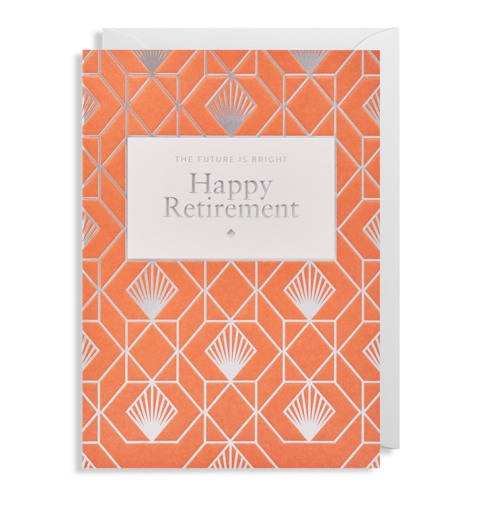 Postco - The Future Is Bright Happy Retirement Greeting Card Retired - Lagom Design