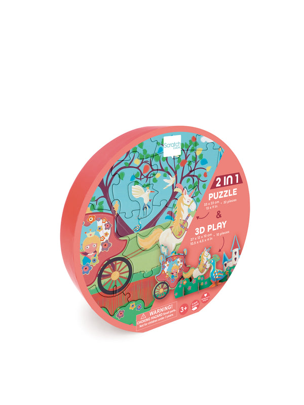 Scratch Play Puzzle 30pcs Princess