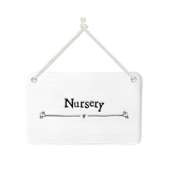 East of India Porcelain Sign - Nursery