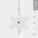 East of India Porcelain Hanger - Small Snowflake