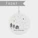 East of India Porcelain Merry Christmas Decoration - Cabin in the Woods