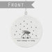 East of India Flat Porcelain Bauble - Glad Tidings We Bring