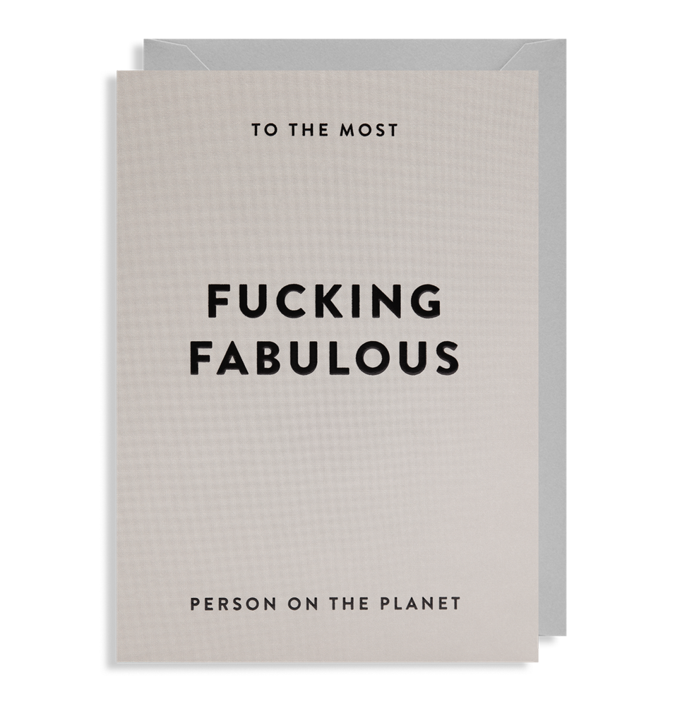 Greeting Card Fucking Fabulous - Lagom Design