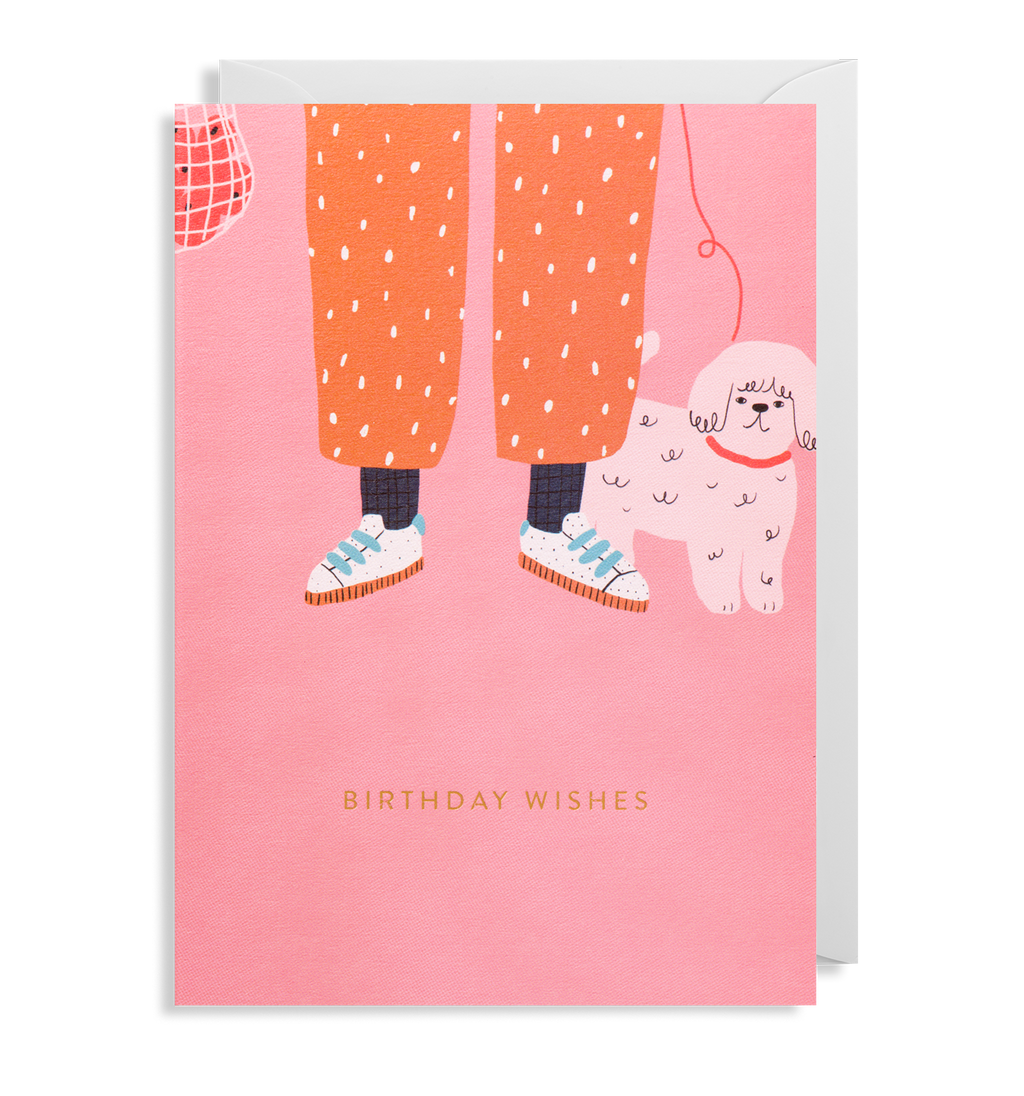Poodle Birthday Card - Lagom Design