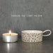 East of India Handled Tea Light Holder - Dimpled Spot