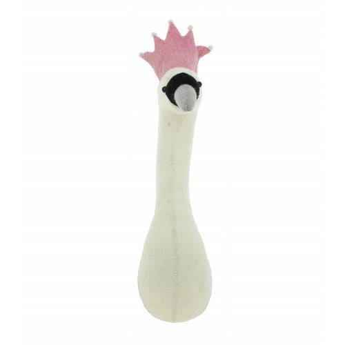Swan Head with Crown Mini