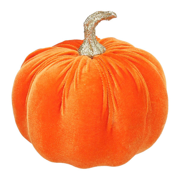 Gisela Graham Orange Plush Pumpkin