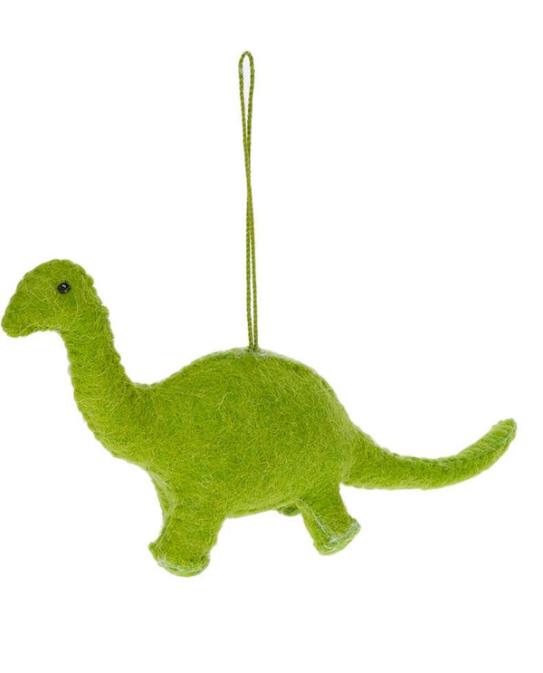 Wool Dinosaur Light Green Christmas Decoration