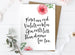 Mrs Best Paper Co Roses are Red, Funny Gin Valentine's Day Card / Anniversary