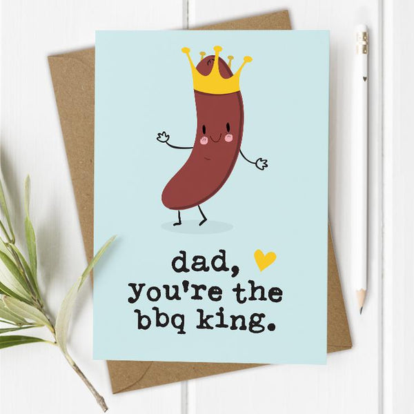 Mrs Best Paper Co Dad You're the BBQ King Birthday / Father's Day Card