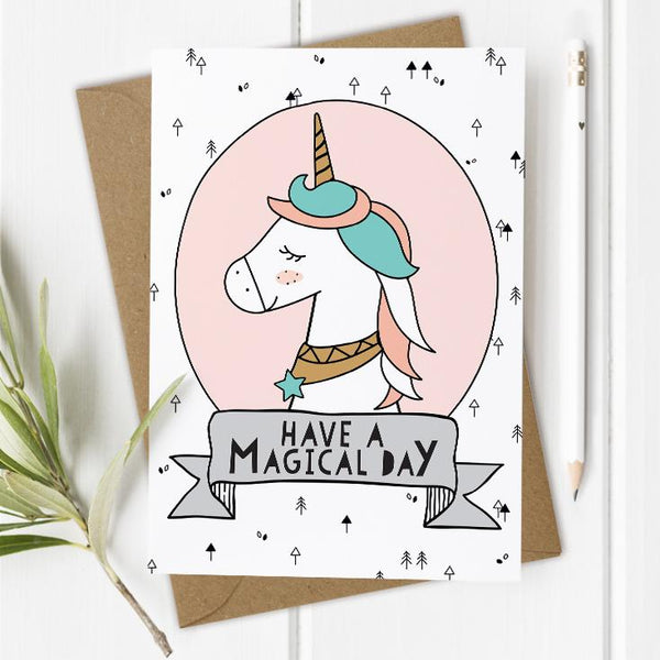 Unicorn Children's Birthday Card