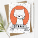 Age 5 Birthday Card - Fox