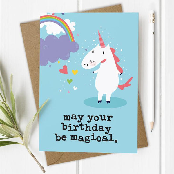 Magical Unicorn Birthday Card