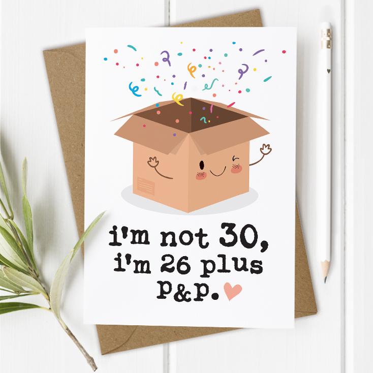 Funny 30th Birthday Card