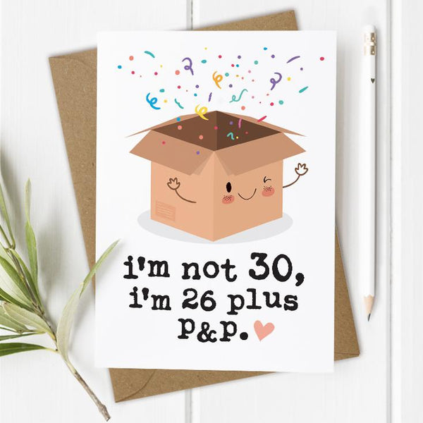 Funny 30th Birthday Card