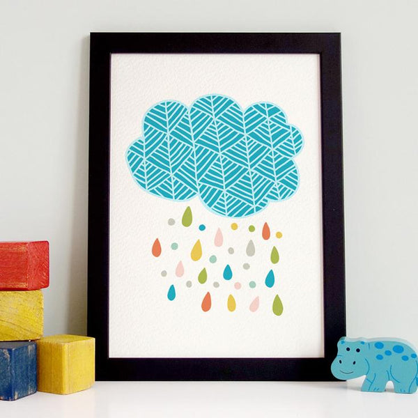 Mrs Best Paper Co Herringbone Cloud Print