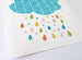 Mrs Best Paper Co Herringbone Cloud Print