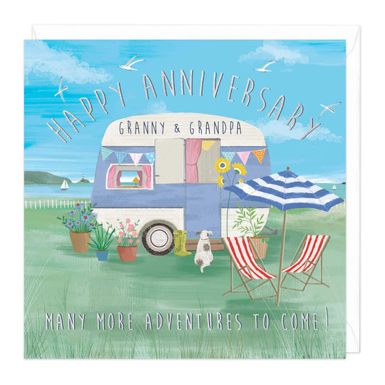 Whistlefish Granny & Grandpa Happy Anniversary Card