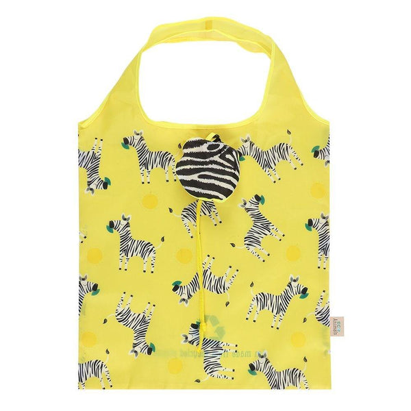 ZIGGY ZEBRA FOLDABLE SHOPPING BAG - Mrs Best Paper Co.