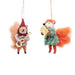 Sass & Belle Carolling Fox & Squirrel Felt Decorations - Assorted